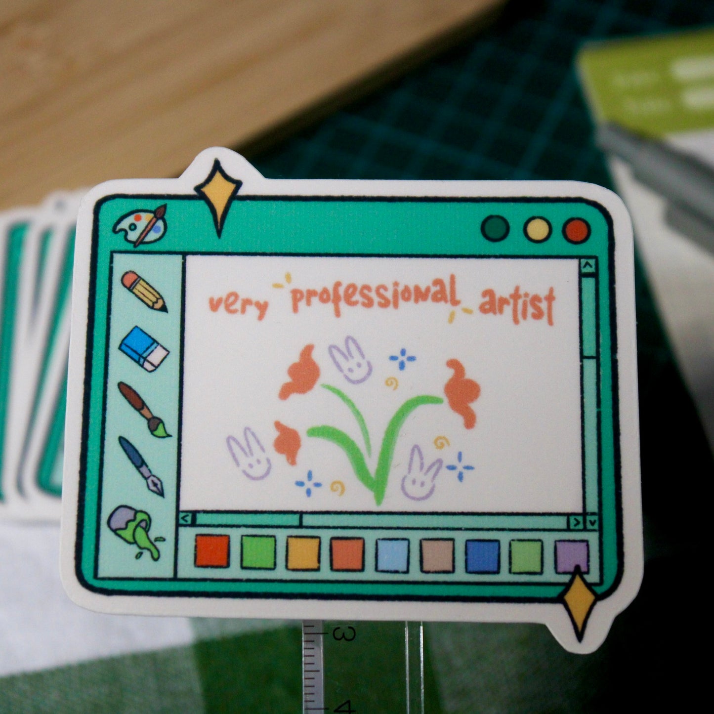 Very Professional Artist MS Paint Vinyl Sticker