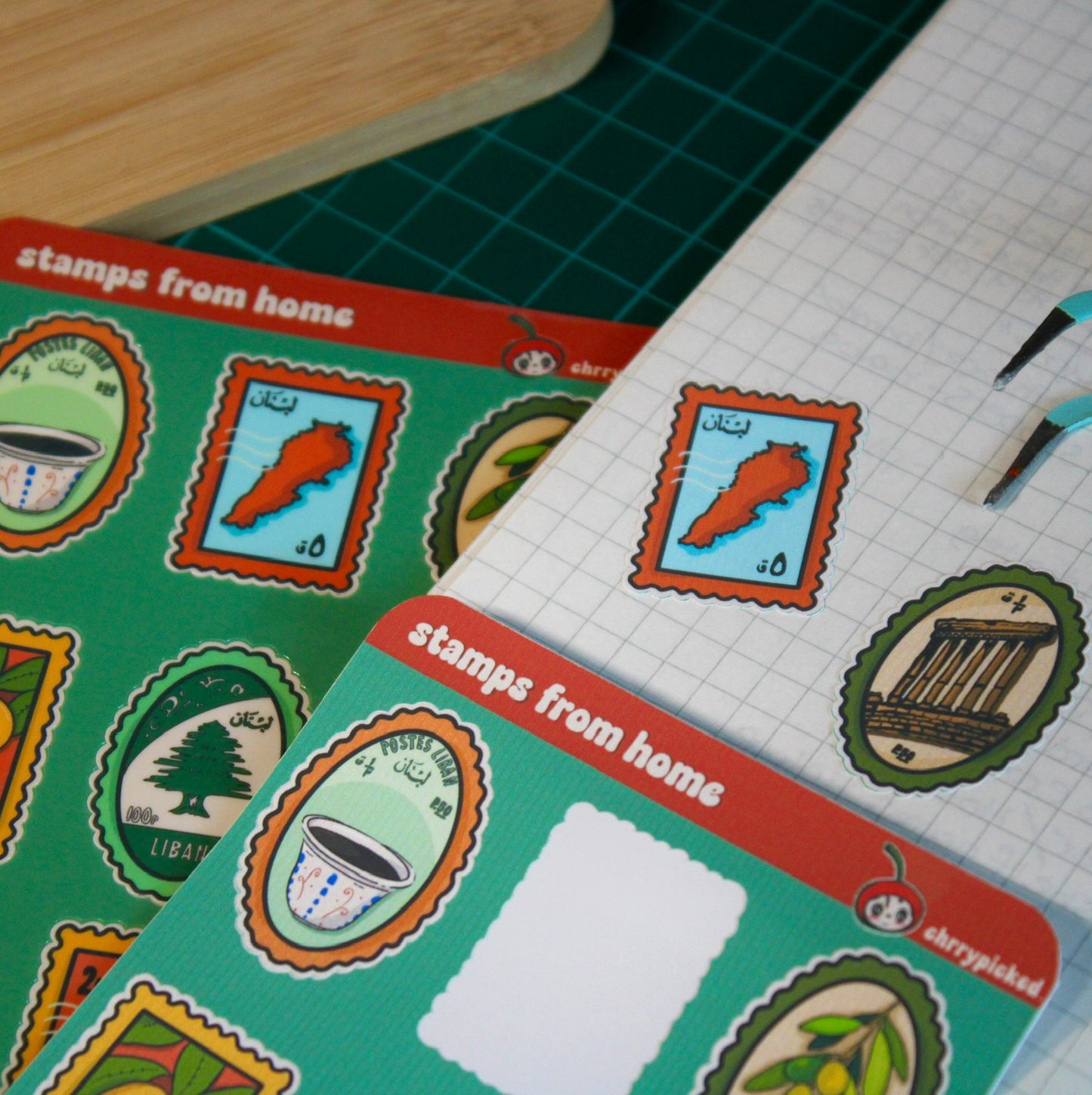 Stamps from Home - Lebanon Stamp Mini Sticker Sheet