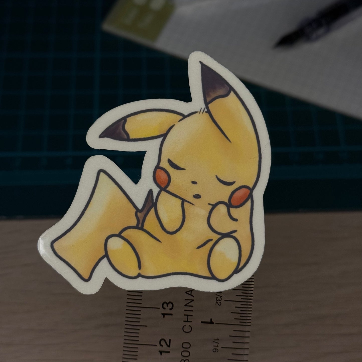 Sleepy Pikachu Vinyl Sticker