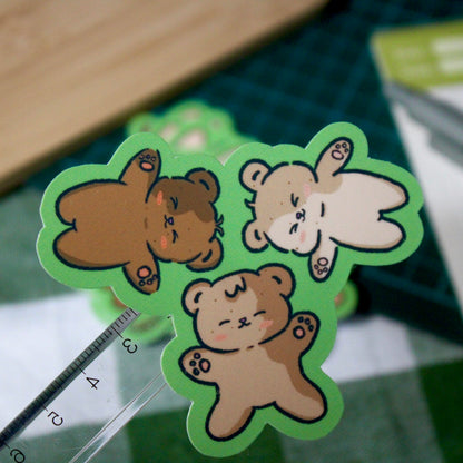Three Little Bears Vinyl Sticker