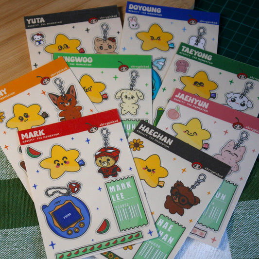 NCT 127 Member Mini Sticker Sheets