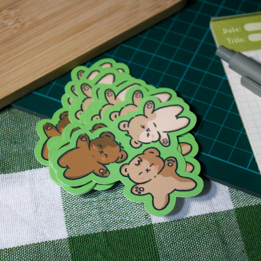 Three Little Bears Vinyl Sticker