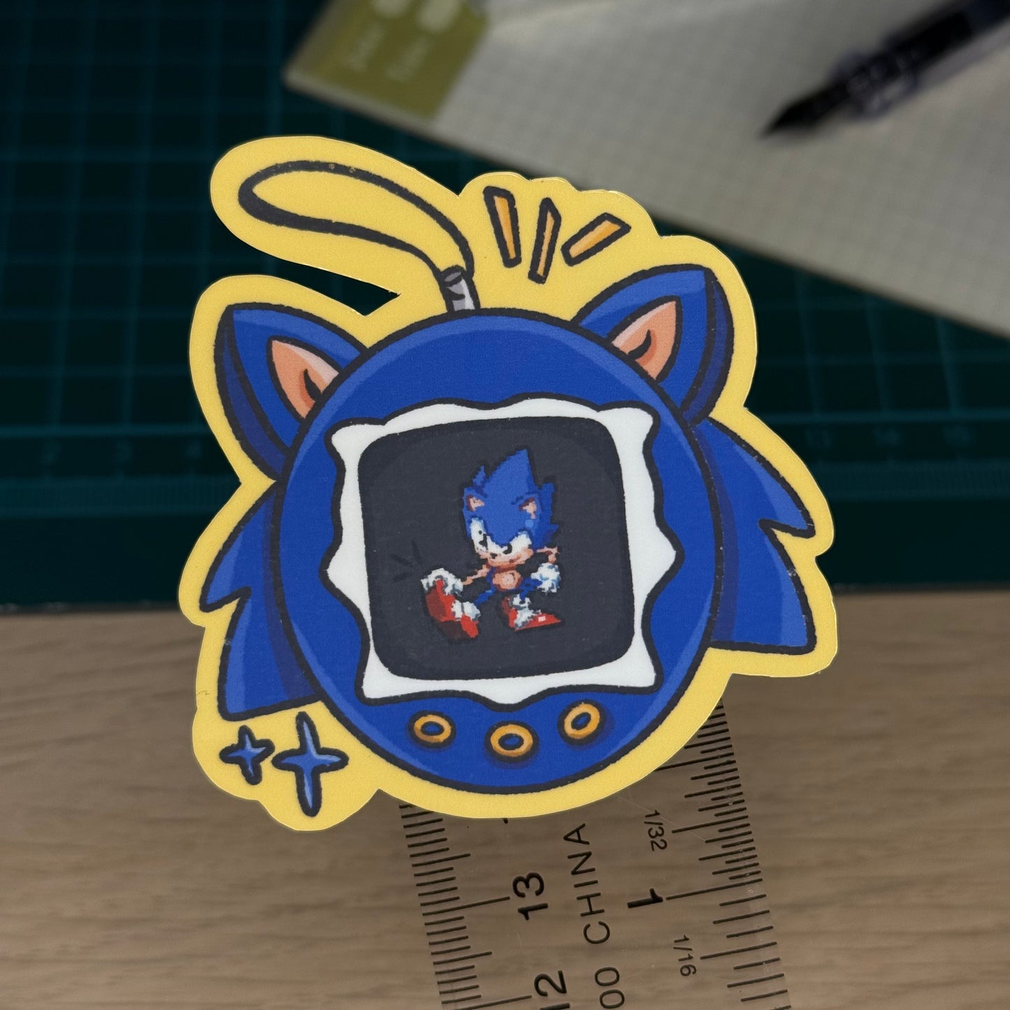 Sonic Tama Game Vinyl Sticker