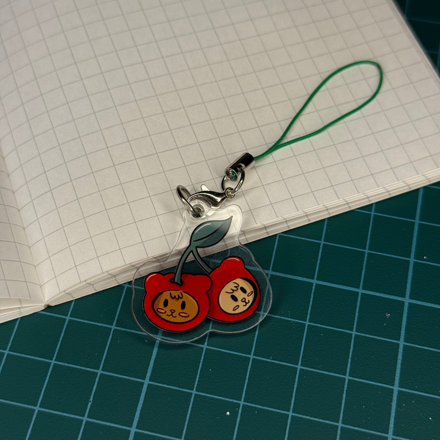 Cherry Bears Phone Charm