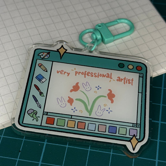 Very Professional Artist Acrylic Keychain