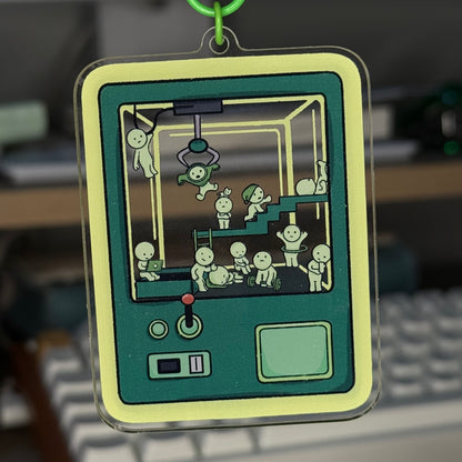 Green Little Guys Acrylic Keychain