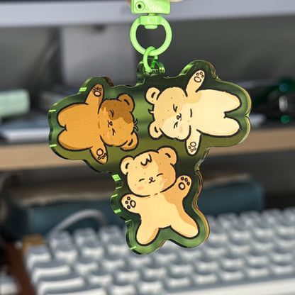 Three Little Bears Acrylic Keychain