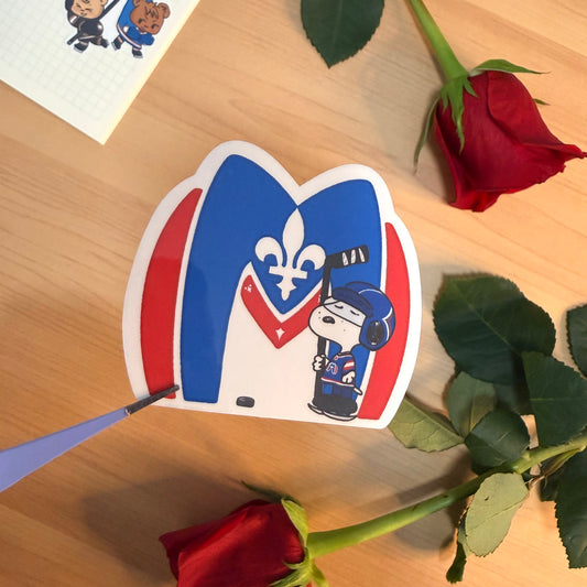 Montreal Metros Snoopy Vinyl Sticker