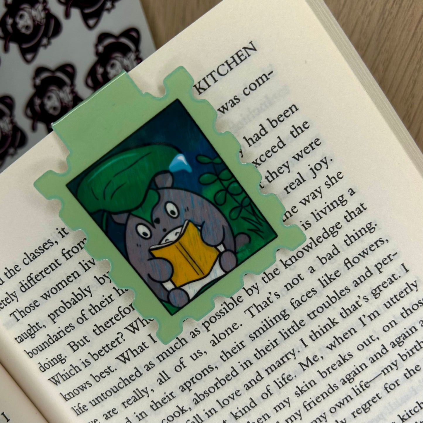 Cozy Totoro Magnetic Bookmark