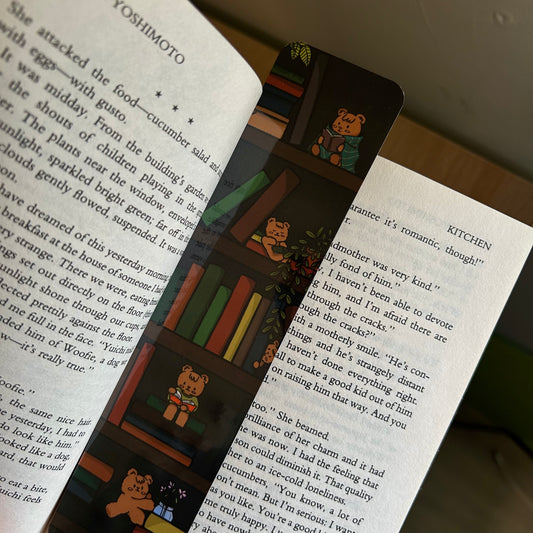 Bears on a Bookshelf Standard Bookmark