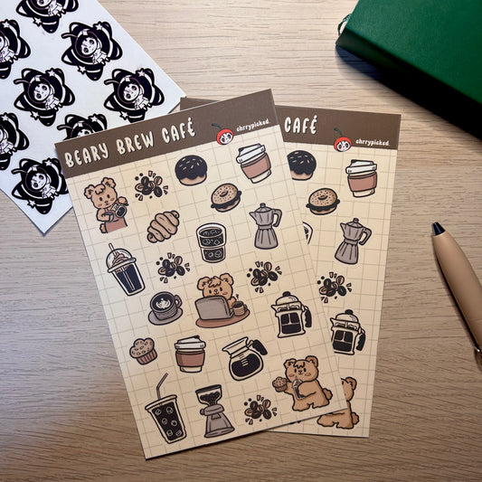 Beary Brew Sticker Sheet