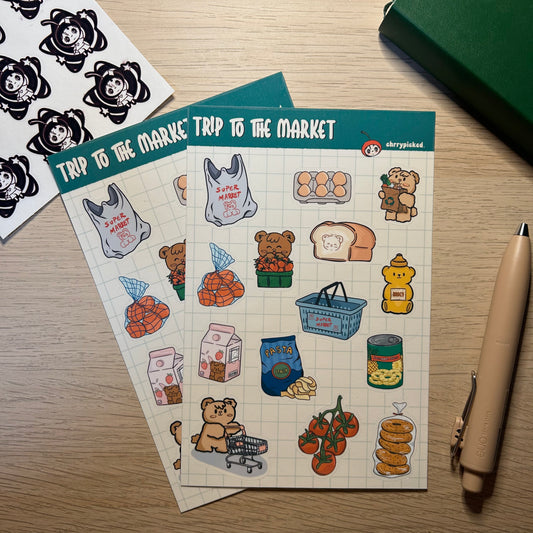Trip to the Market Sticker Sheet
